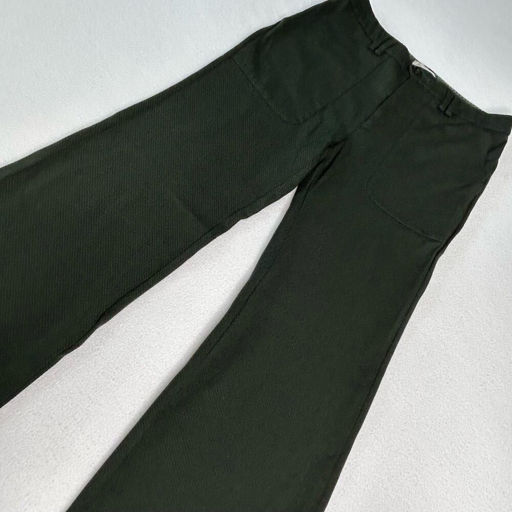 Anthropologie Women's Size 6 The Essential Flare Trouser Green